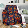 Phoenix Pattern Print Blanket-grizzshop