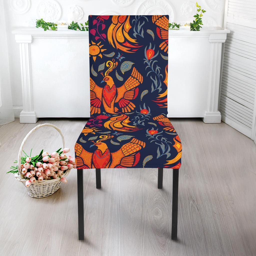 Phoenix Pattern Print Chair Cover-grizzshop