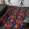 Phoenix Pattern Print Floor Mat-grizzshop