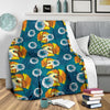 Phoenix Pattern Print Floral Blanket-grizzshop