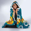 Phoenix Pattern Print Floral Hooded Blanket-grizzshop