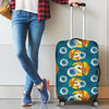 Phoenix Pattern Print Floral Luggage Cover Protector-grizzshop