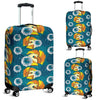 Phoenix Pattern Print Floral Luggage Cover Protector-grizzshop