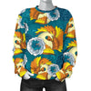 Phoenix Pattern Print Floral Women's Sweatshirt-grizzshop