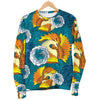 Phoenix Pattern Print Floral Women's Sweatshirt-grizzshop