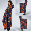 Phoenix Pattern Print Hooded Blanket-grizzshop