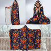 Phoenix Pattern Print Hooded Blanket-grizzshop