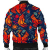 Phoenix Pattern Print Men's Bomber Jacket-grizzshop