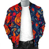 Phoenix Pattern Print Men's Bomber Jacket-grizzshop