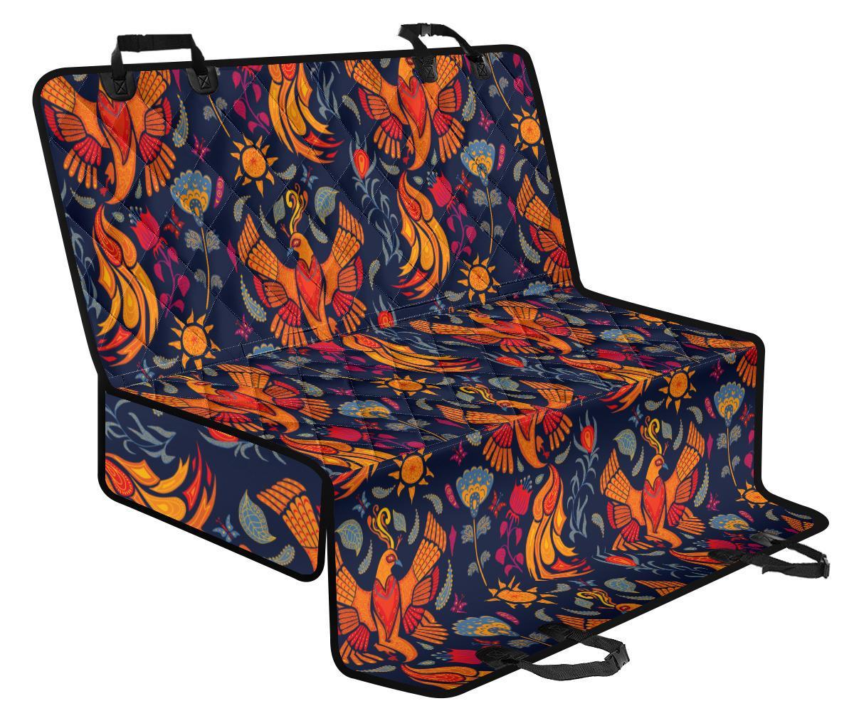 Phoenix Pattern Print Pet Car Seat Cover-grizzshop