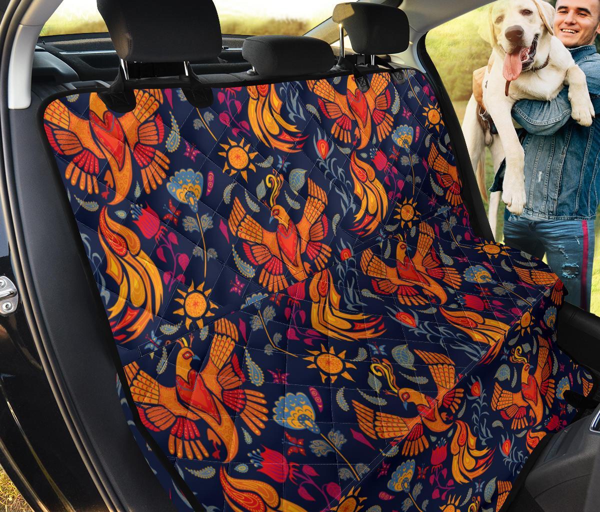 Phoenix Pattern Print Pet Car Seat Cover-grizzshop