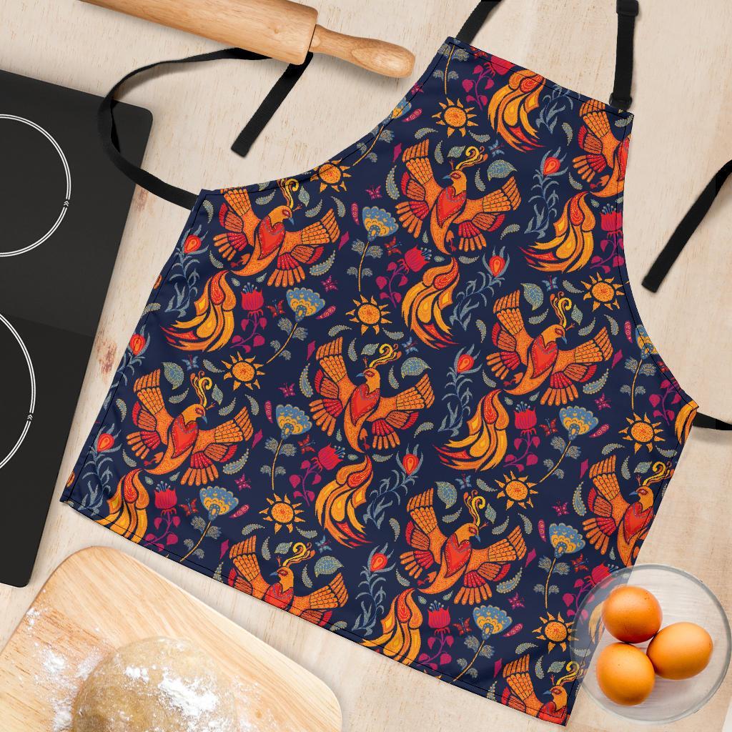 Phoenix Pattern Print Women's Apron-grizzshop