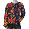 Phoenix Pattern Print Women's Sweatshirt-grizzshop