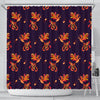 Phoenix Print Pattern Bathroom Shower Curtain-grizzshop