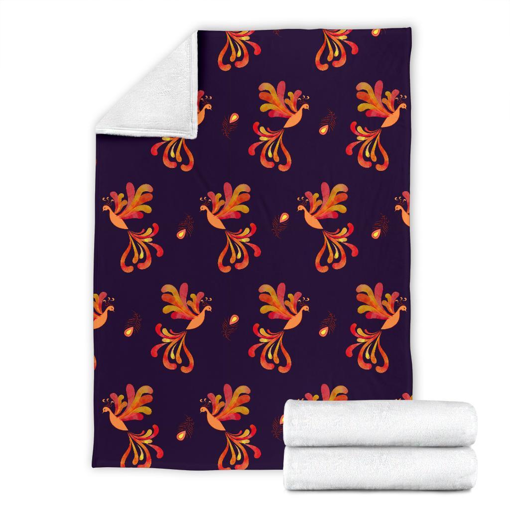 Phoenix Print Pattern Blanket-grizzshop