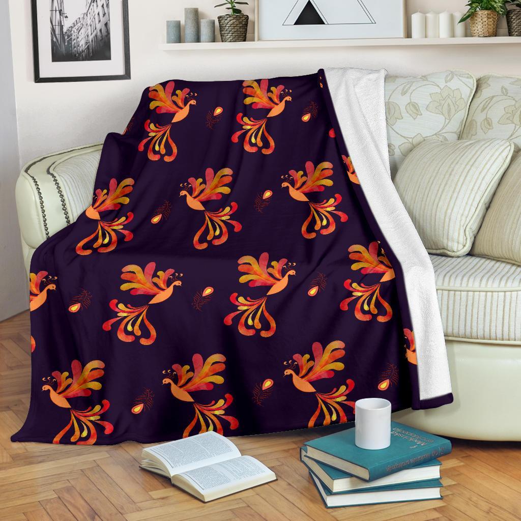 Phoenix Print Pattern Blanket-grizzshop