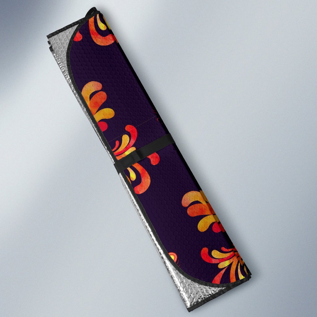 Phoenix Print Pattern Car Sun Shade-grizzshop