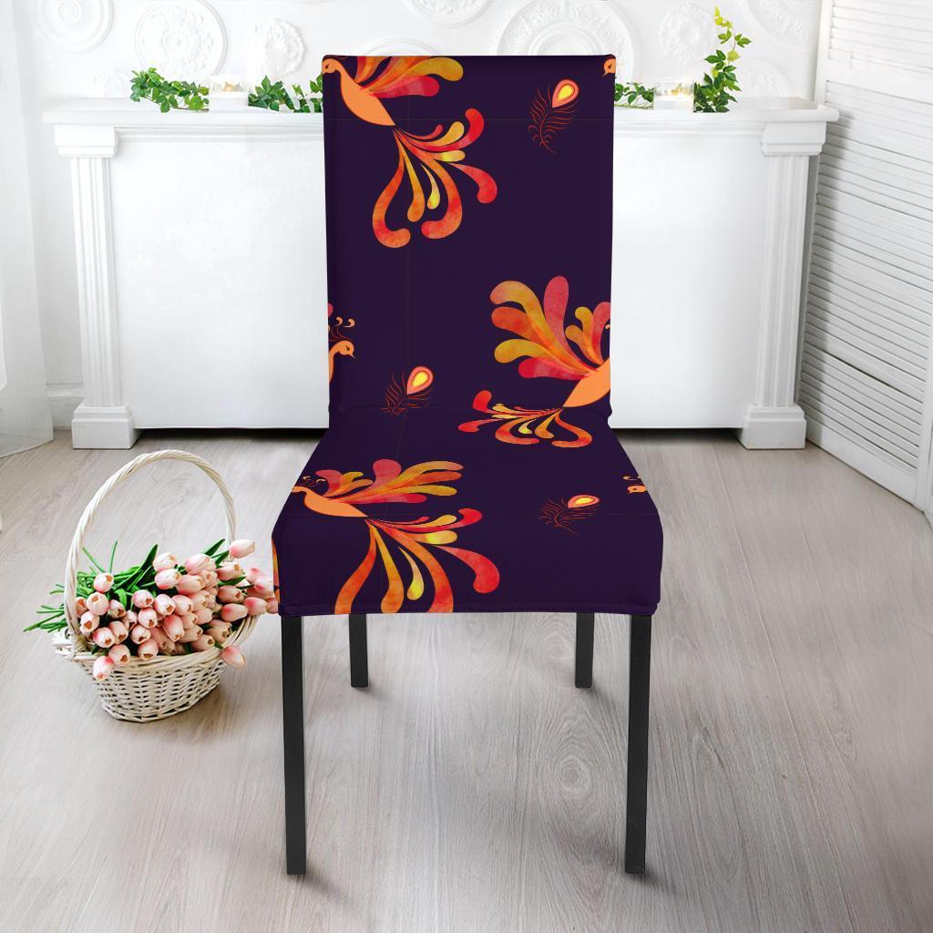 Phoenix Print Pattern Chair Cover-grizzshop