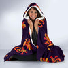 Phoenix Print Pattern Hooded Blanket-grizzshop