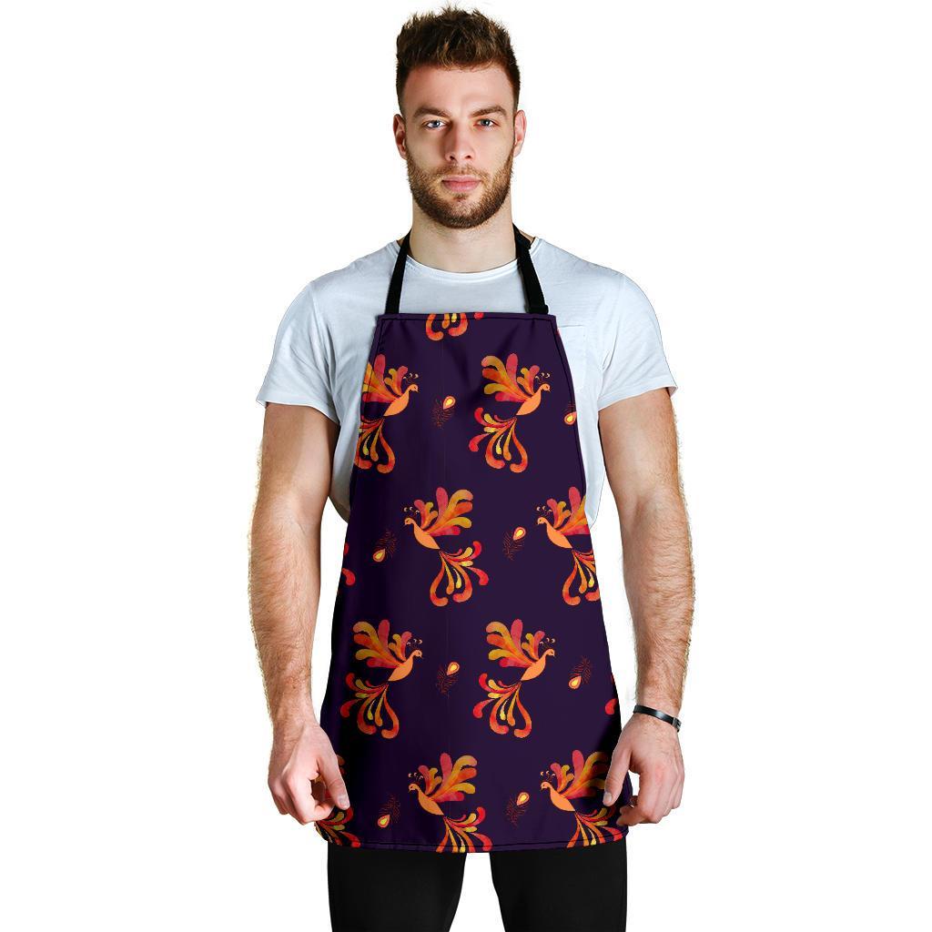 Phoenix Print Pattern Men's Apron-grizzshop