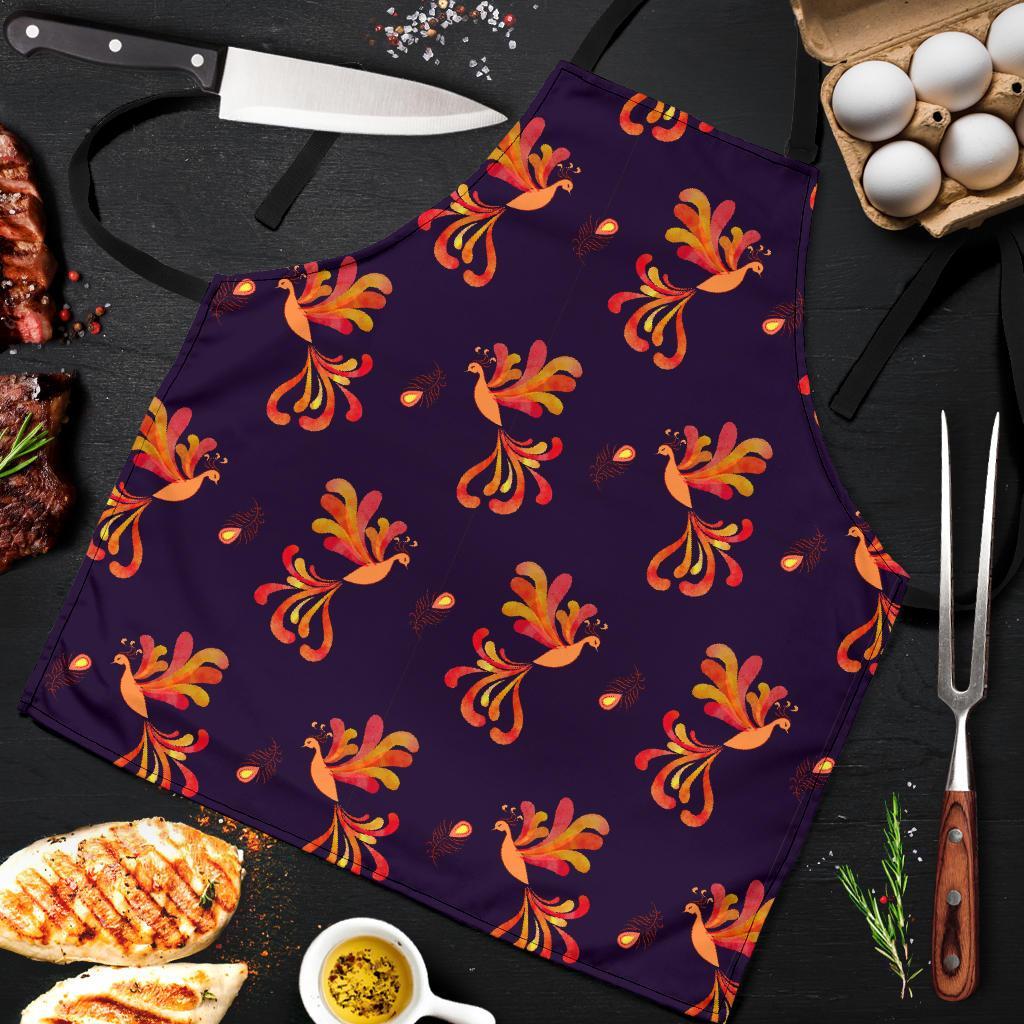 Phoenix Print Pattern Men's Apron-grizzshop