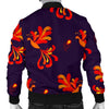 Phoenix Print Pattern Men's Bomber Jacket-grizzshop