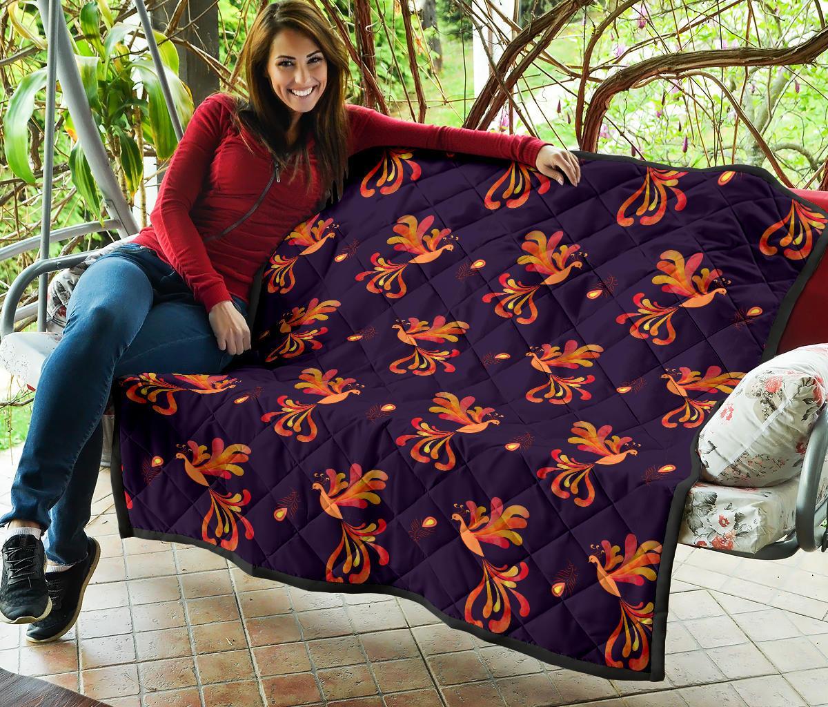 Phoenix Print Pattern Quilt-grizzshop