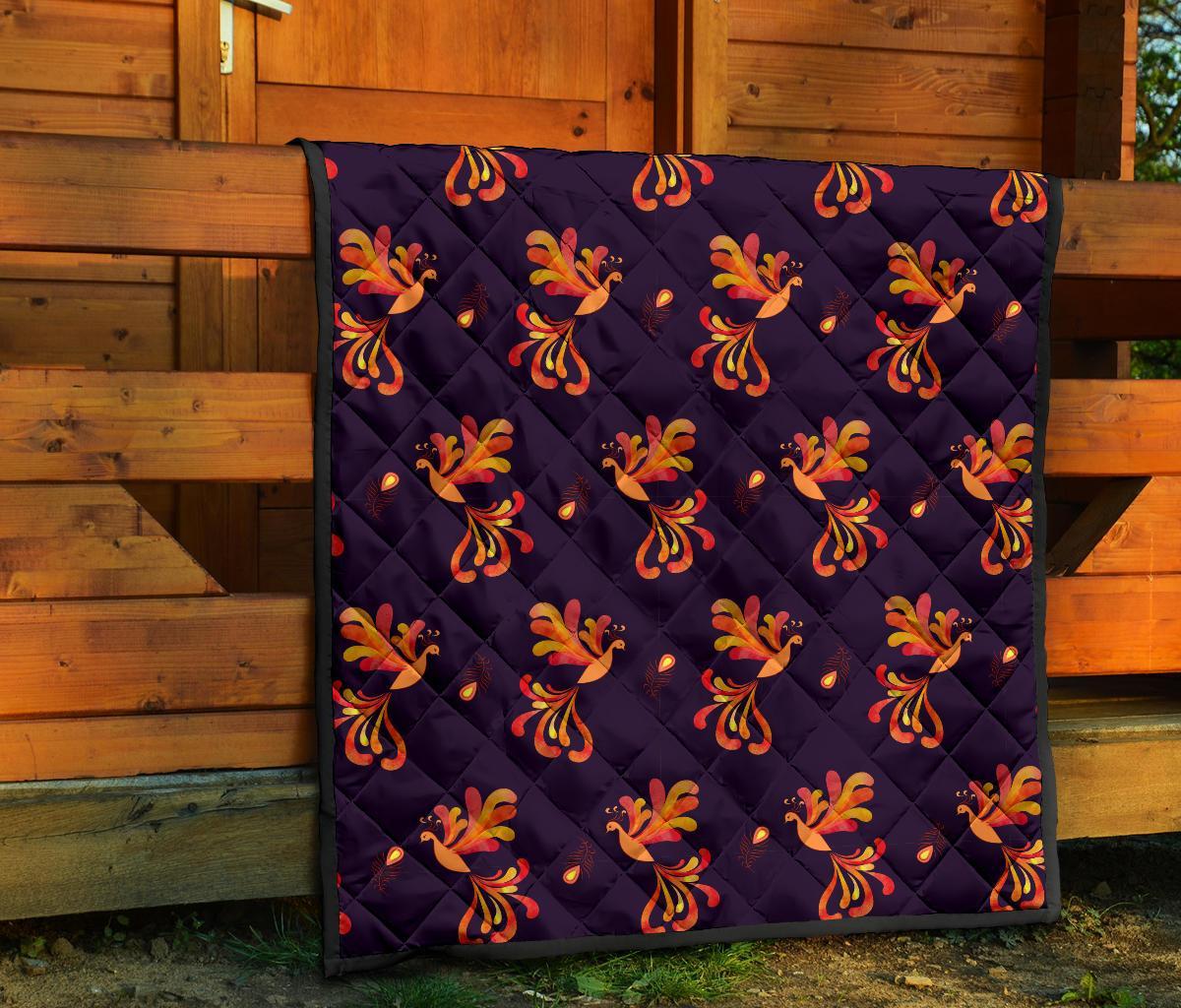 Phoenix Print Pattern Quilt-grizzshop