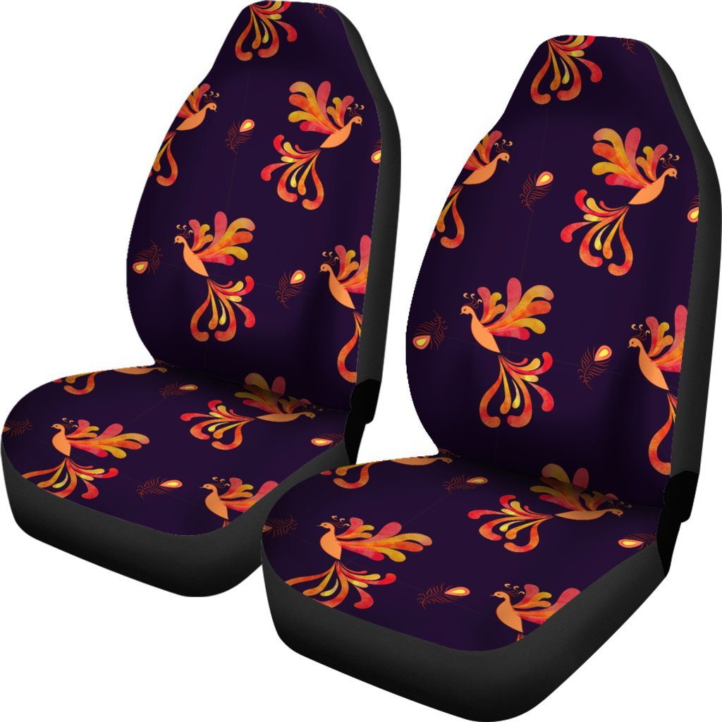 Phoenix Print Pattern Universal Fit Car Seat Covers-grizzshop