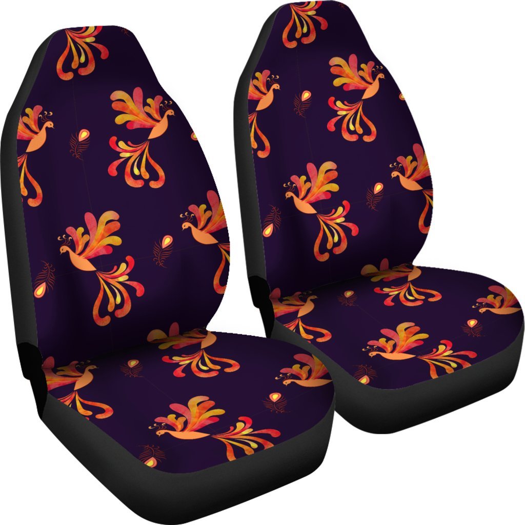 Phoenix Print Pattern Universal Fit Car Seat Covers-grizzshop