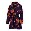 Phoenix Print Pattern Women Long Robe-grizzshop