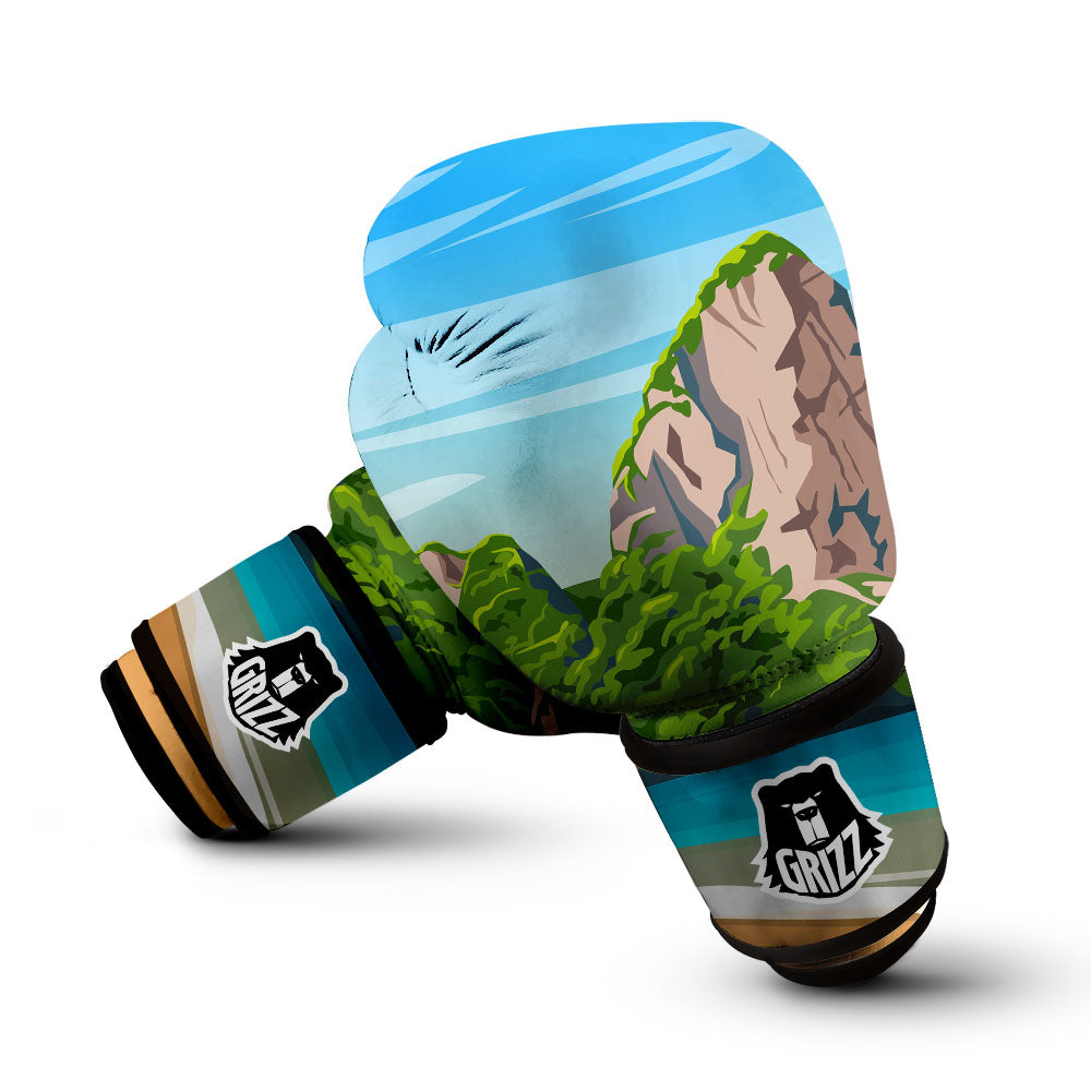 Phuket Thailand Cartoon Print Boxing Gloves-grizzshop