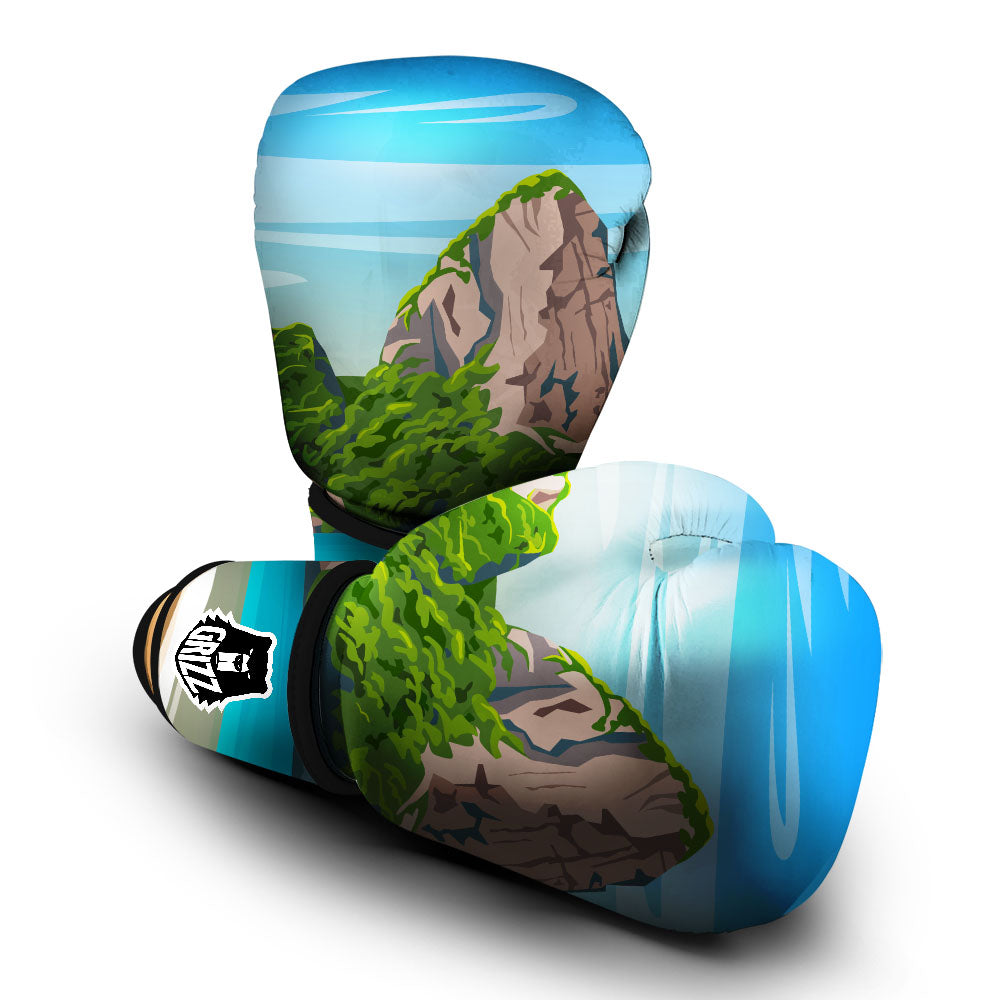 Phuket Thailand Cartoon Print Boxing Gloves-grizzshop