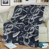 Piano Black Pattern Print Blanket-grizzshop