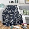 Piano Black Pattern Print Blanket-grizzshop