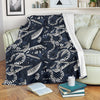 Piano Black Pattern Print Blanket-grizzshop