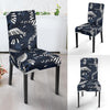 Piano Black Pattern Print Chair Cover-grizzshop