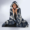 Piano Black Pattern Print Hooded Blanket-grizzshop