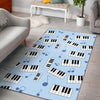 Load image into Gallery viewer, Piano Blue Pattern Print Floor Mat-grizzshop