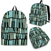 Piano Green Pattern Print Backpack-grizzshop