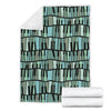 Piano Green Pattern Print Blanket-grizzshop