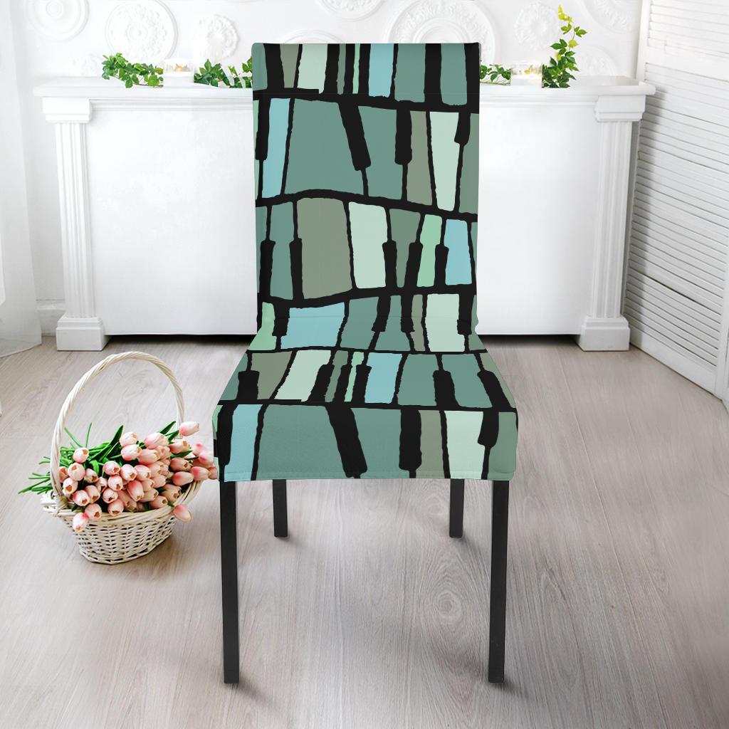 Piano Green Pattern Print Chair Cover-grizzshop