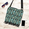 Piano Green Pattern Print Crossbody bags-grizzshop