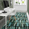 Piano Green Pattern Print Floor Mat-grizzshop