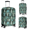 Piano Green Pattern Print Luggage Cover Protector-grizzshop