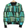 Piano Green Pattern Print Men's Bomber Jacket-grizzshop