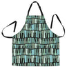 Piano Green Pattern Print Women's Apron-grizzshop