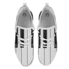 Piano Keyboard Print White Athletic Shoes-grizzshop