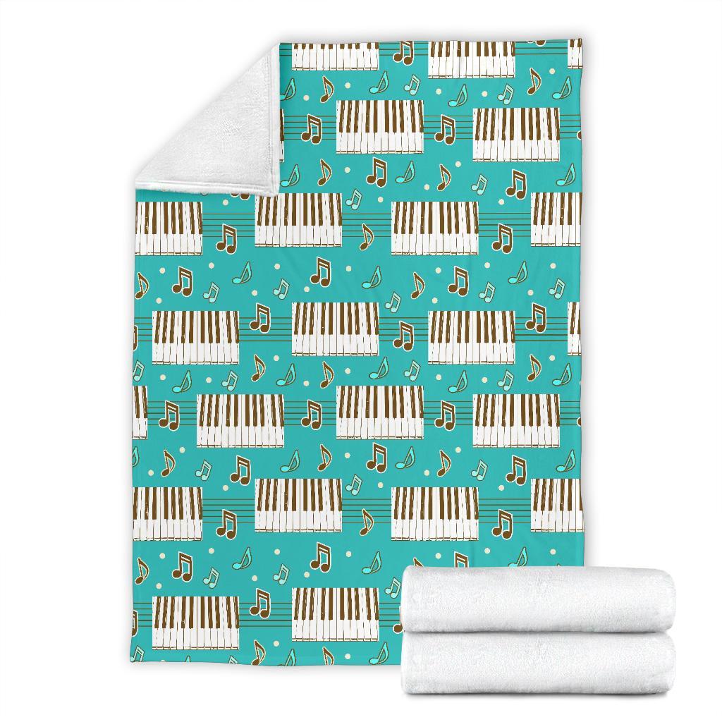 Piano Pattern Print Blanket-grizzshop