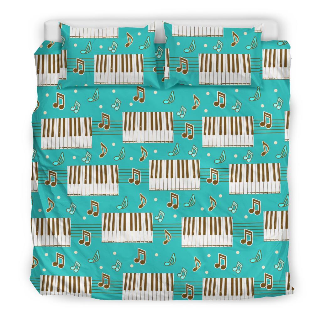 Piano Pattern Print Duvet Cover Bedding Set-grizzshop